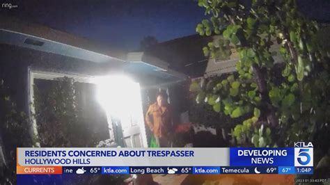 Hollywood Hills residents concerned about trespasser caught on video roaming yards